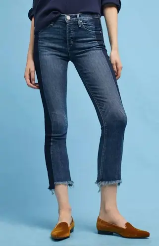 McGuire Denim Anthropologie McGuire Vintage Mid-Rise Cropped Raw Hem Jeans Two Tone Denim 26