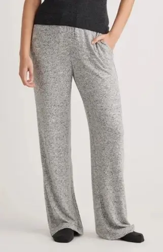 Quince Brushed Lounge Straight Leg Pants Heather Grey Size Large Gray