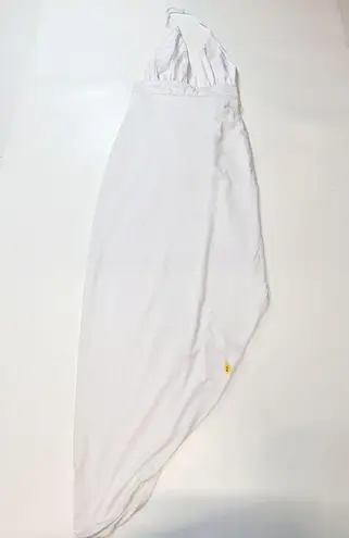 superdown  Mia Drape Slit Dress in White Small