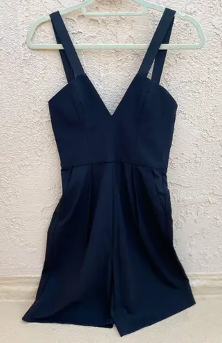 Dion Lee Tux black crepe playsuit romper jumpsuit size US 6 small