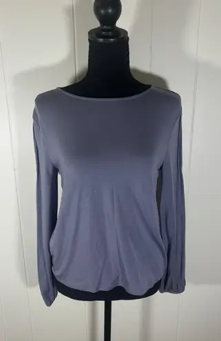 Garnet Hill Lyocell TENCEL Soft Purple Blouson Tee