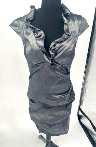 New DJ Jazz metallic silver dress size 16