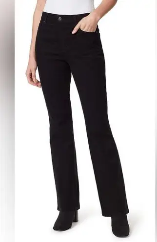 Gloria Vanderbilt NWT Women's Amanda High Rise Boot Cut Jean Black 14P Short