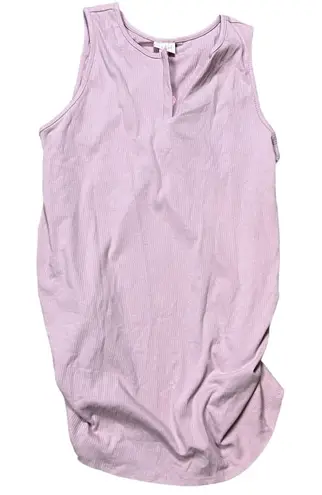 Isabel Maternity Light Purple Ribbed Maternity Tank Top