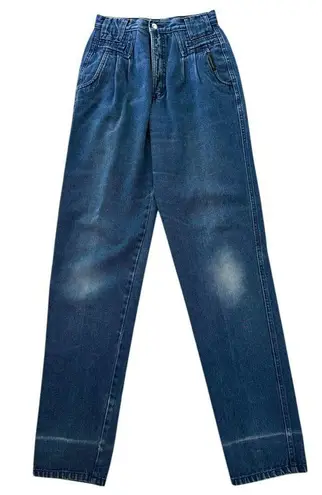 Rockies Vintage Western High Waist Bareback Pleated Denim Jeans 9/10 (26 x 34.5) Blue