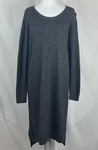 Madewell  Gray Merino Wool Alpaca Blend Sweater Dress Size L