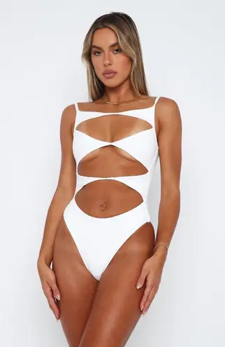 White Fox Boutique White Fox White Cutout Bodysuit 