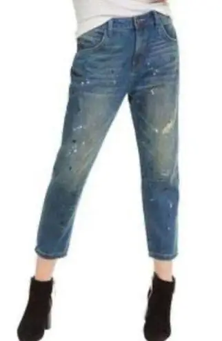 Wildfox  Blue Baggy Crop High Rise Jeans 28 NEW