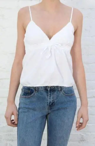 Brandy Melville NWT  Edith Lace Trim Tank Top - White