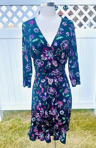 Leota Libby Faux Wrap Knit Dress