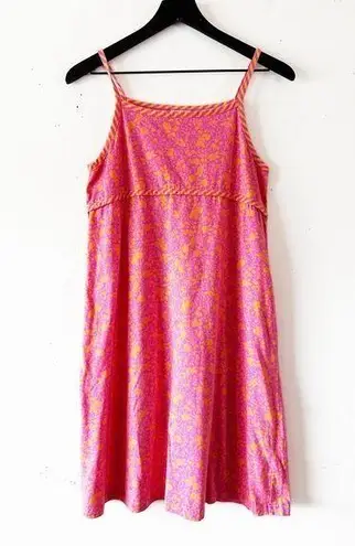 Hanna Andersson Pink Floral Tank Dress Girls Size 160