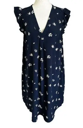 Hello Mia Blue Floral Dress Women Size Large | 58