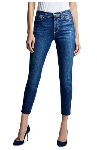 L'Agence El Matador French Slim Fit Fremont Gold Glitter Coated Jean Size 26 NEW