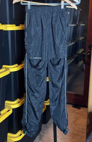 Maniere De Voir Black Satin Joggers Size 6 (XS to Large)