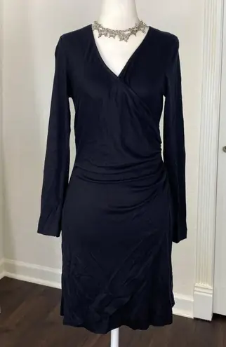 Frederick's of Hollywood Vintage Witchy Whimsygoth Little Black Wrap Dress M