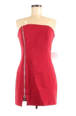 by the way. Red Strapless Dres Size M