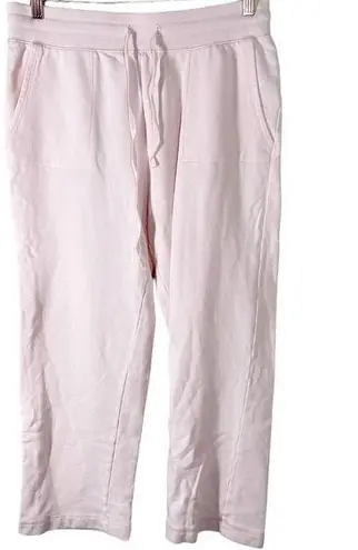 Soft Surroundings  Women's Lounge Pants Size M Pale Pink‎ Straight Leg Cropped