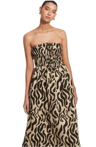 Faithfull the Brand Contessa Graphic-Print Linen Midi Dress
Size 8 NWOT