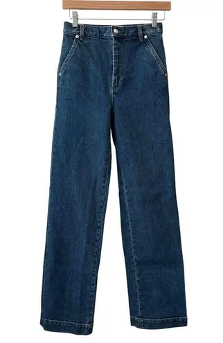 A.P.C x Goop Skye High Rise Straight Leg Indigo Blue Denim Jeans Size 26