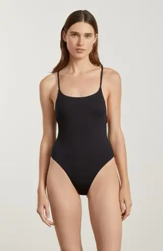 Everlane NWT  Women’s The String One-Piece Swim Suit Black Sz XL