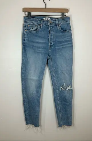 RE/DONE  90s high rise ankle crop distressed size 29