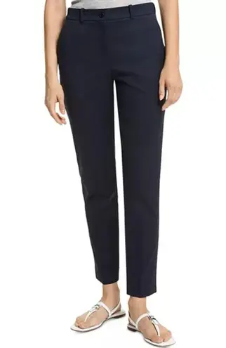 Michael Kors Collection Stretch Cotton Twill Sam Pants in Midnight, NWT, Size 14 Blue