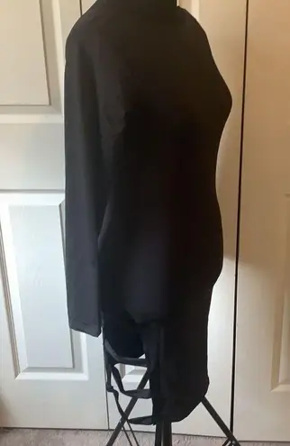 None Black spandex stretchy sexy dress