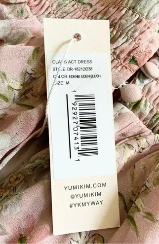 Yumi Kim  Flower Mini Ruffle Dress in Eden Blush Floral Medium NWT Retail $238