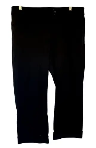 Betabrand black trousers stretchy women's size XL petite rayon nylon pants