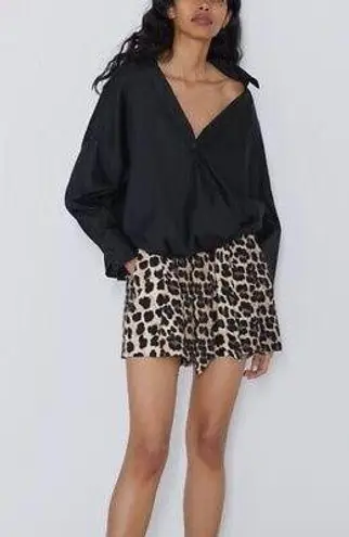 ZARA Leopard Shorts