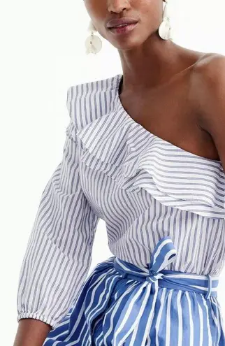 J. Crew Blue & White Striped One