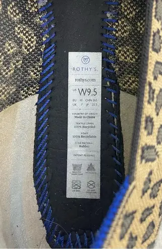 Rothy's Leopard Print Loafers Shoes Size 9.5