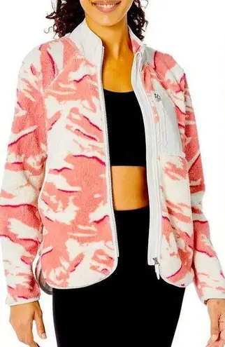 Sweaty Betty  PENNINIE ZIP THROUGH JACKET PINK PEAKS PRINT SIZE MEDIUM NWT