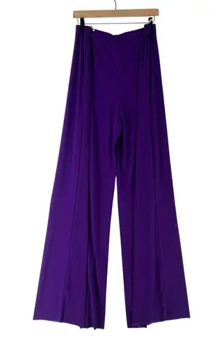 Persona by Marina Rinaldi Ultra Violet Stretch Jersey Knit Wide Leg Pull On Pant Purple Size XL