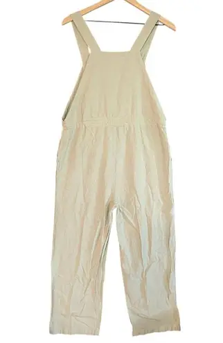 Rhythm Verona Jumpsuit Women Size Large Wide Leg Loose Fit Summer Green