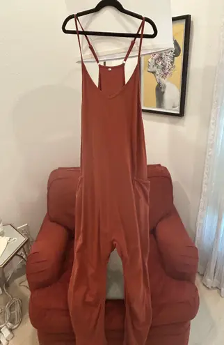 Burnt Orange Jumpsuit Size M