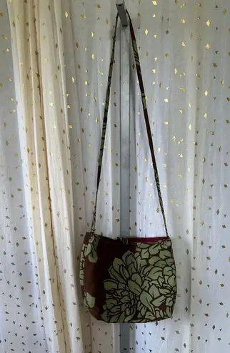 Handmade Handcrafted Sig Zane Material Single Button Closure Crossbody Bag