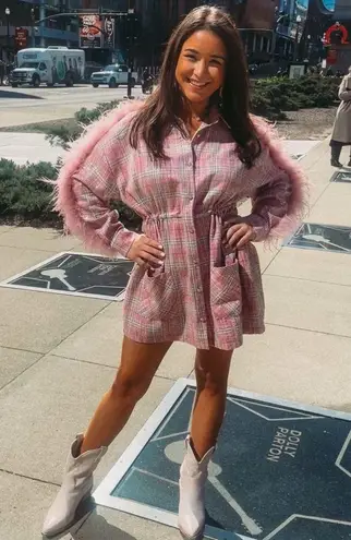 Queen of Sparkles Sequin Feather Dress