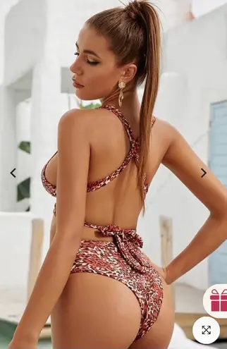 Shekini Crisscross Push-up Bandage Wrap Bikini Set