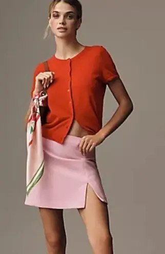 Maeve Colette Faux-Leather Mini Skirt by US 6