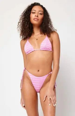 l*space NWT L* Brittany Top & Lennox Classic Bottom Bikini Set Electric Pink sz XS