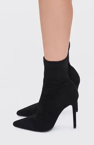 Forever 21 Black Stiletto Heel Ankle Booties