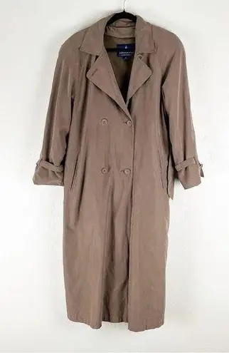 London Fog  Limited Edition Tan Double Breasted Belted Waist Lined Trench Coat