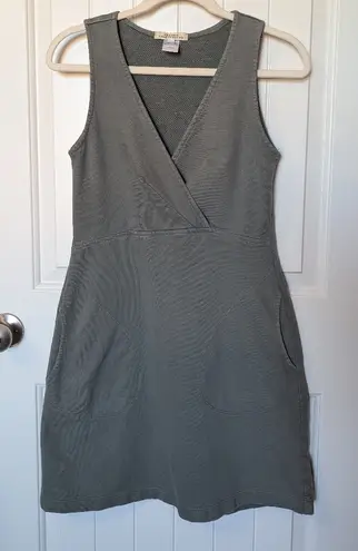 Prairie Underground Mini Dress Organic Cotton Khaki Green Small