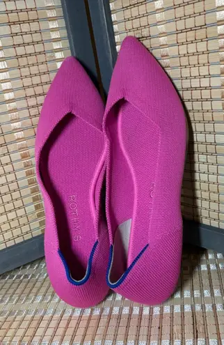 Rothy's Women's The Point II in Dragonfruit w/ Tortoise Shell Soles