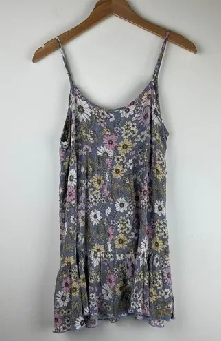PaperMoon Floral Mini Dress w/ Ruffle Hem - XS/S