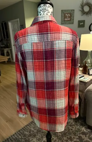 Arizona Size XL Plaid Button down Shirt