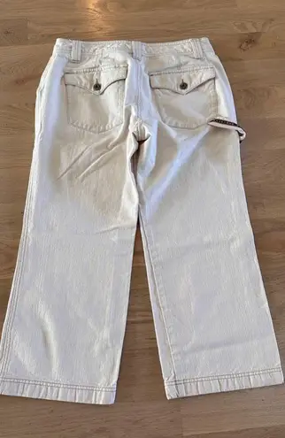 Tommy Hilfiger  cropped carpenter pants cream size 6