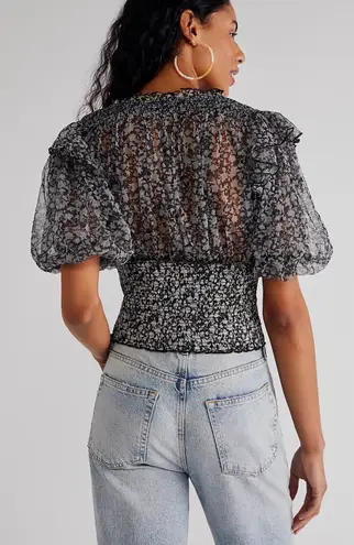 Free People Beatrice Mesh Blouse