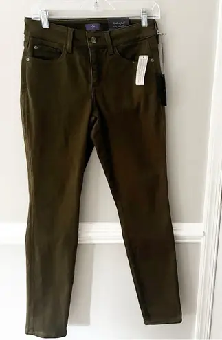 NYDJ NWT Alina Leggings Jeans Jeggings Sculpting Denim Brown Compact Stretch 4